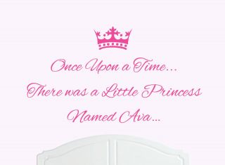 Once Upon a Time Princess Ava Wall Sticker Decal Bed Room Art Girl 
