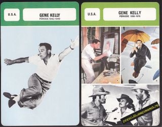 gene kelly movie star french biography photo 2 cards from