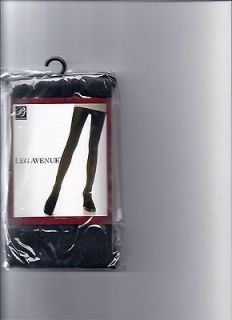 c7666q leg avenue plus size spandex opaque tights black
