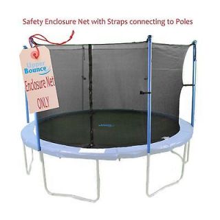 14 FT. Trampoline Enclosure Net Fits 14 Round Frames Using 4 Poles or 