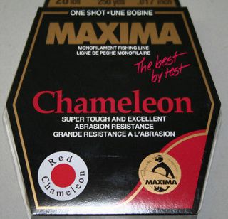 maxima red chameleon fishing line 20lbs  10