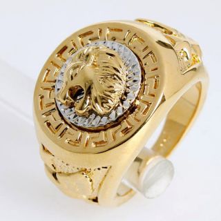 New Style 18k Gold Plated Fashion Lion Ring 93428 
