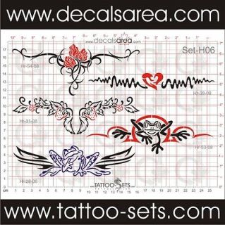 set h06 airbrush tattoo stencils reusable new u from canada