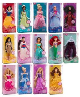BNIB Disney Princess 12 Classic Glitter Gown Doll Prince Weeding 