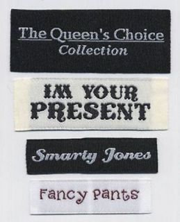   text only clothing labels damask woven label Clothing Labels