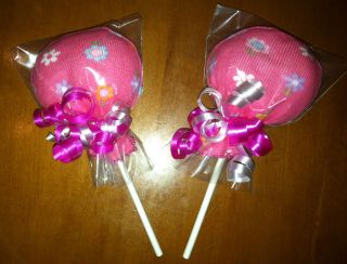Baby NO Scratch Mitten Lollipops * Baby Shower Favors * FREE SHIPPING 