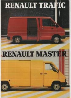 1981 renault trafic master launch brochure from united kingdom returns
