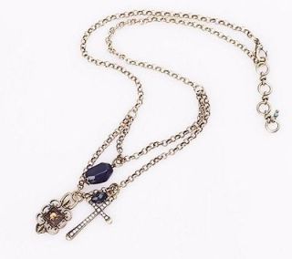   Womens fashion Jewelry antique exquisite Cross long chain necklace