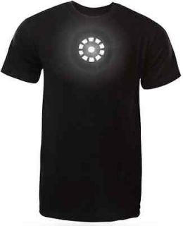   Stark,Arc Reactor,MK IX Armor LED Light Up T Shirt,Size XL,Black