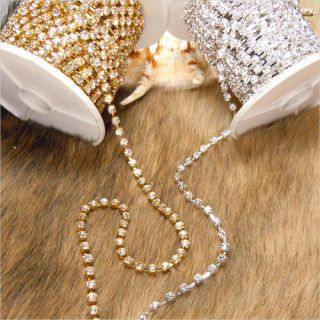 New High Quality Loose Rhinestone Crystal Chain SS6~20 A / AB Color