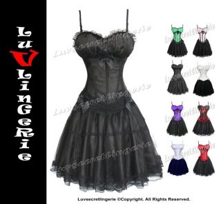 victorian moulin rouge lolita burlesque corset long skirt set from