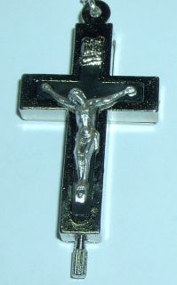 Reliquary Crucifix Catacombs Soil Relic Rome Italy on 24 Stainless 