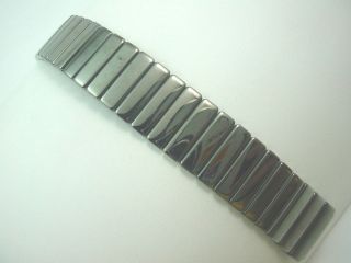 Lassale Vintage Watch Band Mens Deployment Clasp 13mm 1/2 Stainless 
