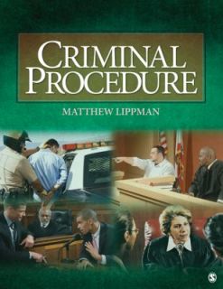 Criminal Procedure by Matthew R. Lippman 2010, Paperback