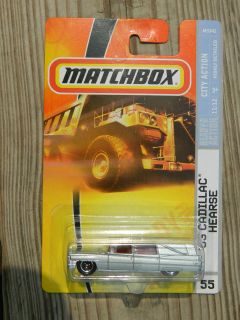 matchbox 63 cadillac hearse 55 city action time left $