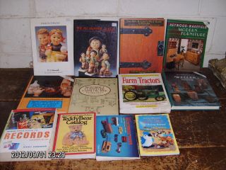 12 pc lot price guide books for antique & collectibles  pottery 