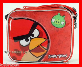 ANGRY BIRDS!! RED LUNCH BOX! INSULATED SCHOOL BAG! COOLER! LICENSED 
