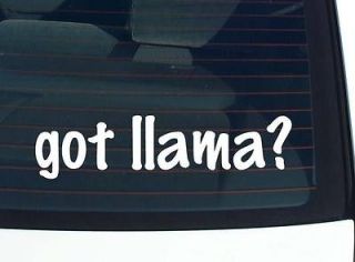 got llama? ANIMAL LLAMAS FARM FUNNY DECAL STICKER VINYL WALL CAR