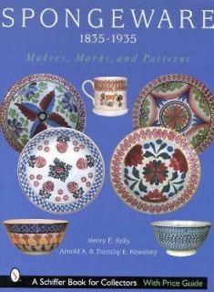 Newly listed Spongeware Pottery 1835 1935   ID Antique Stoneware
