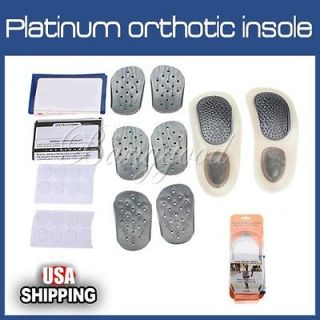 Comfortable Platinum Walk Fit Shoe Insert Correct Orthotic Insole Size 