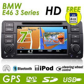   BMW E46 3 Series HD LCD iPod BT Car Stereo GPS DVD Player Touch Screen