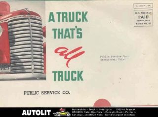 1939 chevrolet truck mailer brochure pickup panel dump coe time
