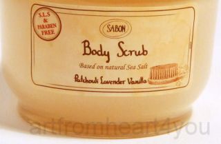 New SABON Aroma Body Scrub   Patchouli Lavender Vanilla 600gr   BEST 