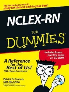 NCLEX RN for Dummies by Patrick R. Coonan 2006, Paperback