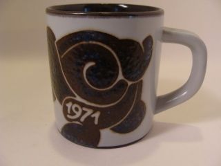 royal copenhagen fajance annual small mug 1971 one day shipping