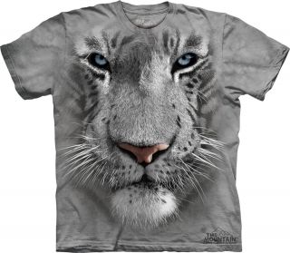New White Tiger 100% Cotton Tee T Shirt The Mountain Animal