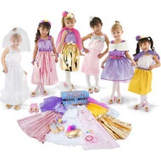 New Fairytale Princess Dream Chest Girls Dress up satin skirt bridal 