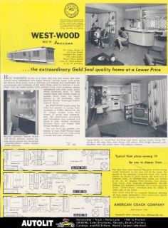 1969 American Westwood Mobile Home Sales Brochure