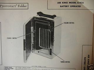 photofact manual air king a 426 43 