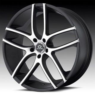 20 inch lorenzo WL035 black wheels rims 5x4.5 5x114.3 taurus edge flex 