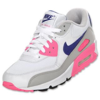 Nike Air Max 90 Original White/Laser Pink Womens Running Shoes 325213 