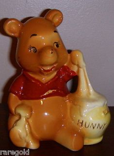 Vintage 1960s Winnie the Pooh figurine made in Japan Walt Disney 