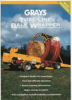 grays tube line bale wrapper sales sheet from united kingdom