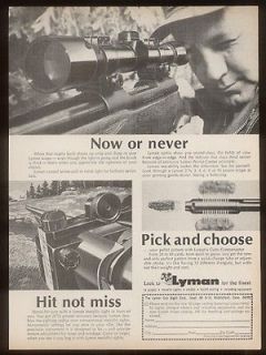 1968 lyman rifle gun sight scope vintage print ad time