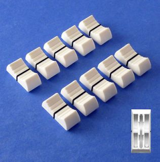 PENNY and GILES Fit   Mixer Slider Fader Knobs   White X 10