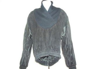 Rare Zilli Mens medium Black Lambskin pullover sweater 100% Authentic 