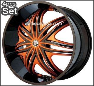 22 Wheels for Mercedes Benz S550 ML GL and more. Custom Orange Paint