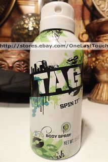 TAG~SPIN IT Body Spray Can for Men 3.5 oz~Make it Yours.Mash It.~Twist 