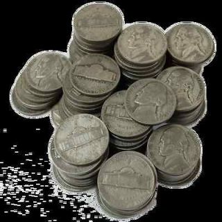 Newly listed 1942 1945 35% Silver War Nickels ( mixed dates)