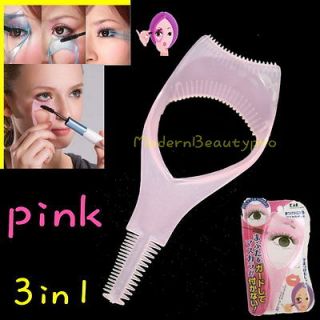 3in1 Cosmetic Mascara Applicator Guide Tool Eyelash Comb Makeup