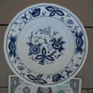 royal m nikko ironstone japan blue vienna floral bowl time