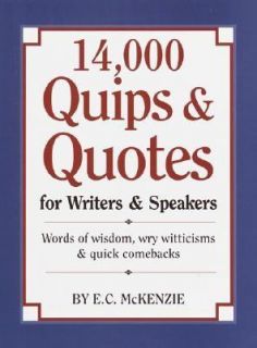   for Writers and Speakers by E. C. McKenzie 1995, Hardcover