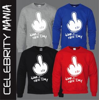 DRAKE YMCMB MICKEY MOUSE HANDS HAVE A NICE DAY SWEATSHIRT SWEATER 