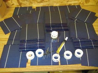 Newly listed 1 KW DIY solar cells panel kit 6x6 cells with wire kit 