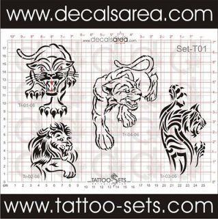 set t01 airbrush tattoo stencils reusable new u from canada