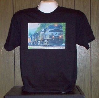 black norfolk southern railroad t shirt size l
